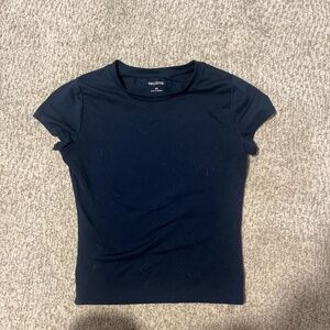 navy holister baby tee